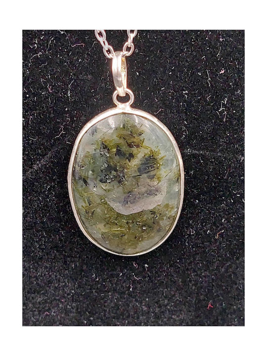 Prehnite Necklace Silver 925