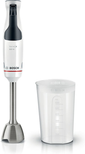 Bosch Serie 4 Hand Blenders With Stainless Steel Rod 800W White
