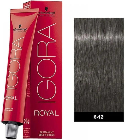 Schwarzkopf Igora Royal Haarfärbemittel 6-12 Dunkelblondes Sandré Permanente Farbstoff 60ml