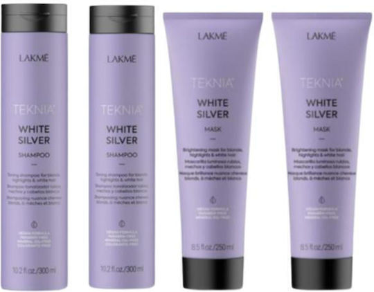 Set Refresh White Silver 2x Șampon 300 ml 2x Mască 250 ml