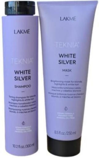 Set Șampon White Silver Lakme 300ml Tratament 250ml