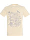 Tricou Unisex "Albumele lui Taylor Swift ca și cărți" Crem