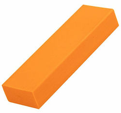 Radierer Zola Reinigung Glas Metall Gummi Orange 8x2.5x1.3 cm