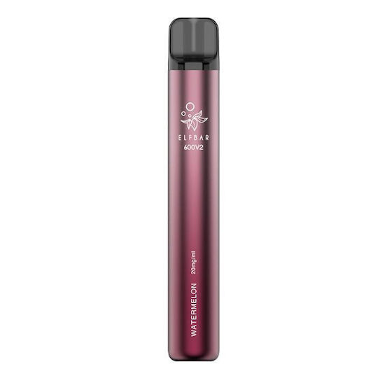Elf Bar 600 V2 Țigară Electronică De Unică Folosință 600 Inhalări Gust Pepene Verde 2ml 20mg Maro