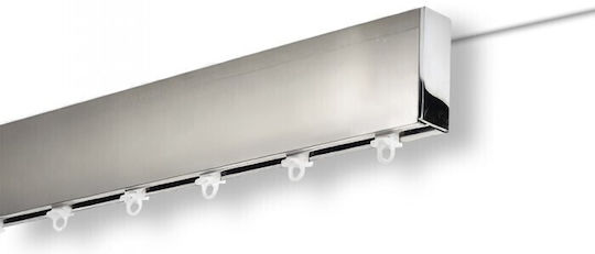 Anartisi Lama One-Way Metallic Curtain Track Silver 240cm 513825-03