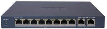 Hikvision Verwaltet L2 PoE+ Switch mit 10 Ports Gigabit (1Gbps) Ethernet