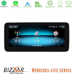 Bizzar Sistem Audio Auto pentru Mercedes-Benz GLA - Magazin online / Un clasă / Clasa B / Clasa C / Clasa CLA / Clasa G / Clasa E / GLK - Magazin online (Bluetooth/USB/WiFi/GPS/Apple-Carplay/Android-Auto/Partitură) cu Ecran Tactil 10.25"