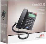 AEG Wired IP Phone Black