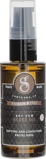 Suavecito Λάδι Περιποίησης για Γένια και Μουστάκι Premium Blends Bay Rum 30ml