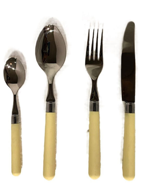 Etoile Cutlery Set Stainless Beige 24pcs