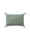 La Redoute Interieurs Decorative Pillow Case 100% Cotton Green 40x60cm
