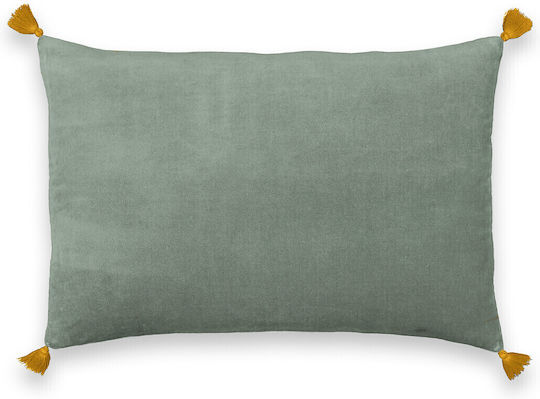 La Redoute Interieurs Decorative Pillow Case 100% Cotton Green 40x60cm