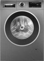 Bosch Πλυντήριο Ρούχων 9kg με Ατμό 1400 Στροφών Inox WGG244ZREU