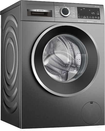 Bosch Mașină de Spălat Rufe 9kg cu Tehnologie cu Abur 1400 Rotiri Asistență Fier Inox WGG244ZREU