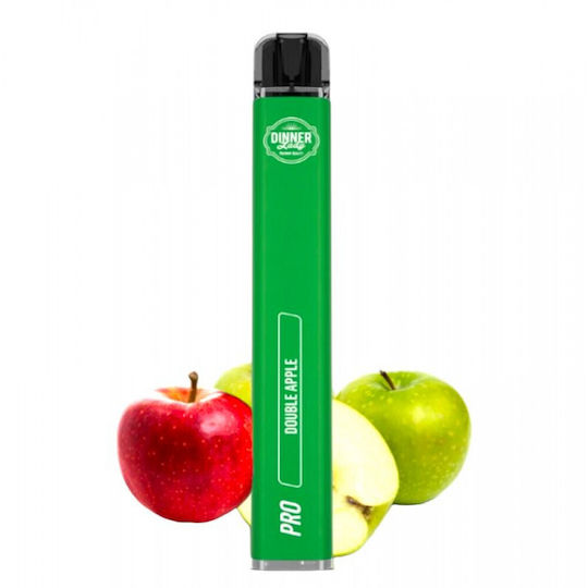 Dinner Lady Disposable E-Cigarette 600 Puffs Double Apple 2ml 20mg Red