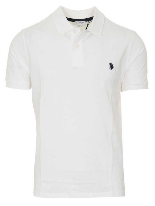 U.S. Polo Assn. Herren Kurzarmshirt Polo Weiß