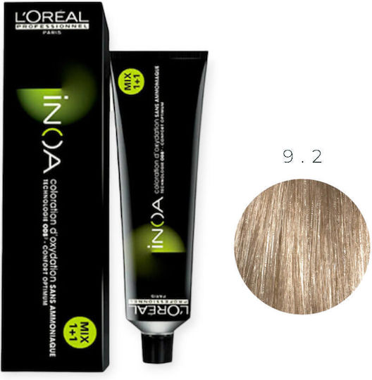 L'Oréal Professionnel Inoa Боя За Коса Без Амоняк 9.2 Много Светло Перлено Русо 60gr