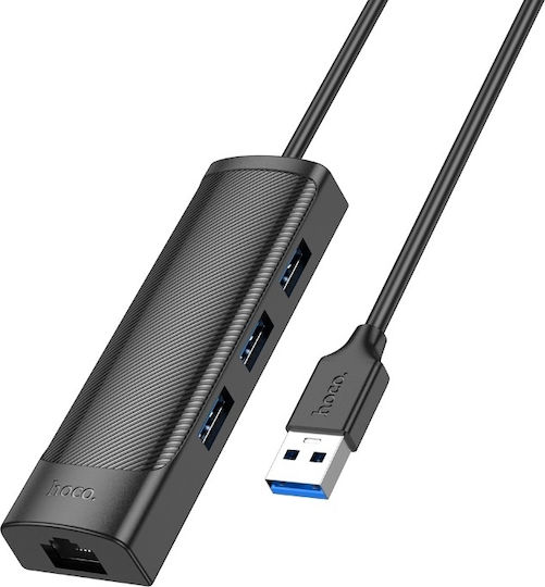 Hoco Hb42 Easy Hub 4 Ports USB 3.0 with USB-A Connection / Ethernet