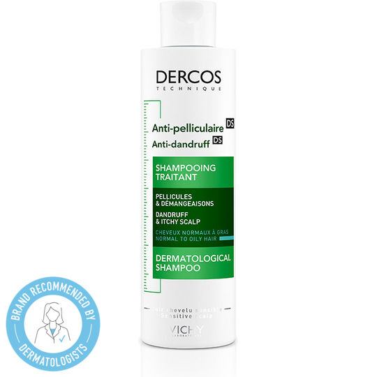 Vichy Dercos Anti Dandruff DS Sampon împotriva Mătreții și Dermatitei Seboreice pentru Păr Gras 200ml
