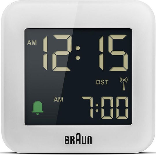Braun Tischuhr Digital mit Wecker und Tischuhr Braun BC08W-DCF