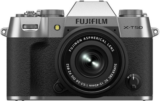 Fujifilm X-T50 Mirrorless Cameră Kit (XC 15-45mm F3.5-5.6 OIS PZ) Neagră