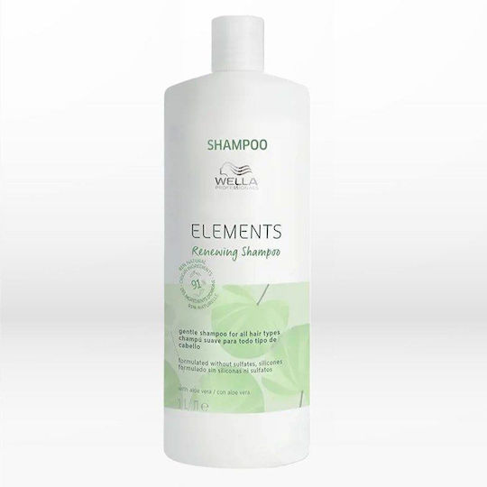 Wella Elements Renewing Gentle Σαμπουάν Αναδόμησης/Θρέψης για Όλους τους Τύπους Μαλλιών 1000ml