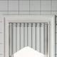 vidaXL Telescopic Shower Curtain Track Aluminium Silver 105cm