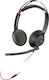 Poly Blackwire C3225 On Ear Multimedia Ακουστικά με μικρόφωνο και σύνδεση 3.5mm Jack