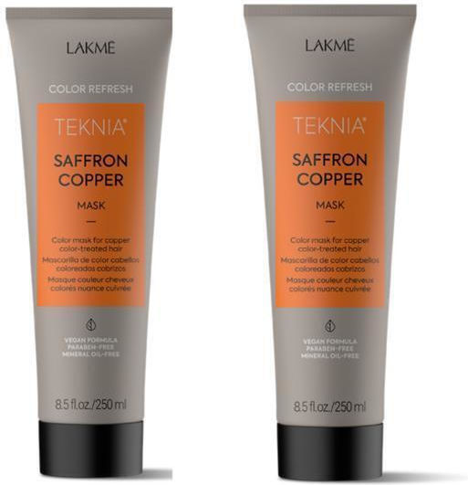 Set 2 X Hair Mask 250ml Refresh Saffron Copper Lakme
