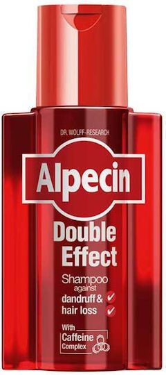 Alpecin Double Effect Caffeine Anti-Mătreață și Anti-Căderea Părului Sampon de Par pentru Păr Fragil 200ml