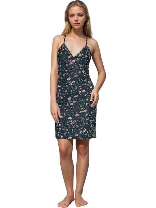 Trägerloses Homewear-Nachthemd R5157, mehrfarbig