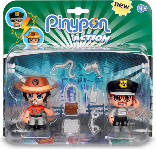 Giochi Preziosi Pinypon Cowboy & Police Officer for 4+ Years 7cm