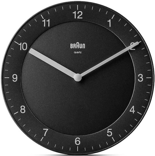 Braun Wanduhr Schwarz Ø24cm