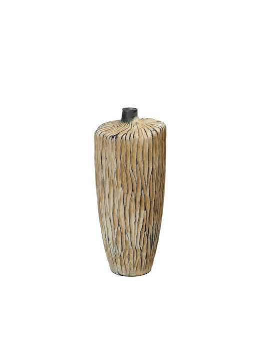 Espiel Decorative Vase Beige 13x13x26cm