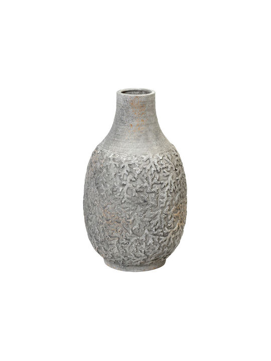 Espiel Decorative Vase Gray 27x27x37cm