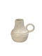 Espiel Decorative Vase White 13x10.5x14cm
