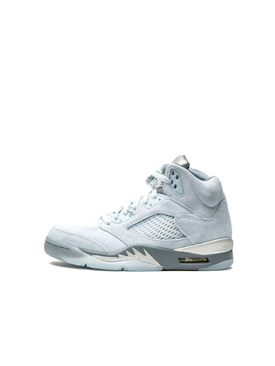 Jordan Air Jordan 5 Retro Femei Cizme Photo Blue / Football Grey-metallic Silver-white