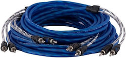 Auto-Connect Set Car Audio Stereo Cables Verstärker für Autos Twisted RCA 2x5,5m (OFC) dual pack