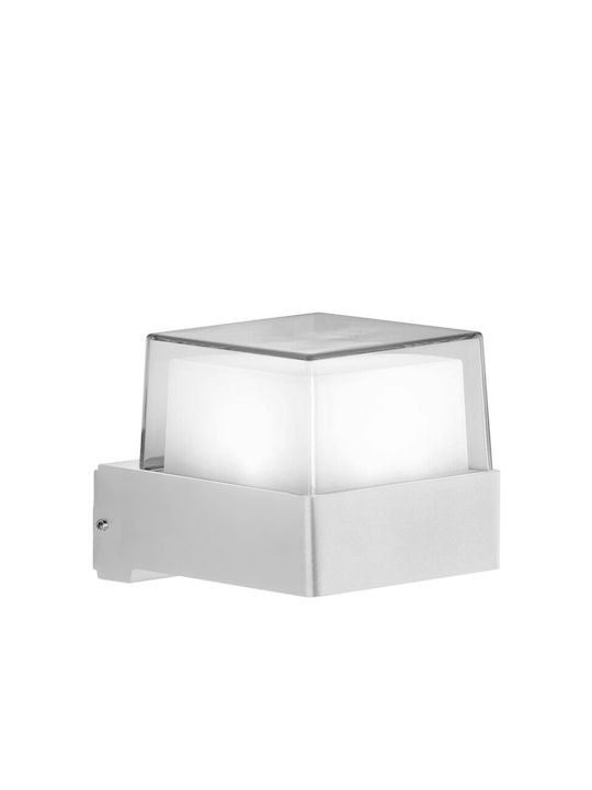 Powertech Wall-Mounted Outdoor Spot Light LED IP65 7W with Cool White Light 10.5x9.5x8.5εκ.