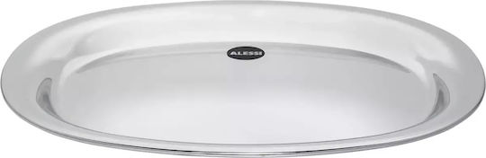 Alessi Inoxidabil Dreptunghiular Tavă de Servire cu Mânere în Culoare Gri 36x36cm JM13/36L 1buc