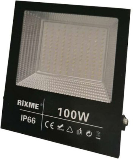 Rixme Στεγανός Προβολέας LED 100W IP66