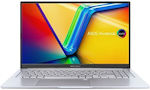 Asus Vivobook 15 M1505YA-MA086W 15.6" OLED (Ryzen 7-7730U/16GB/512GB SSD/W11 Home) Cool Silver (US Keyboard)