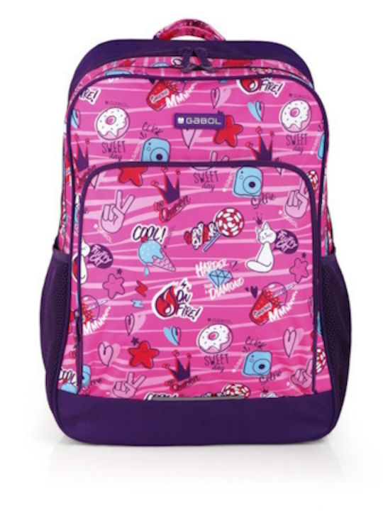 Gabol Sticker Schulranzen Rucksack Für Junior High-High School Rosa 23lt