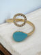 Damen Ring aus Stahl Vergoldet