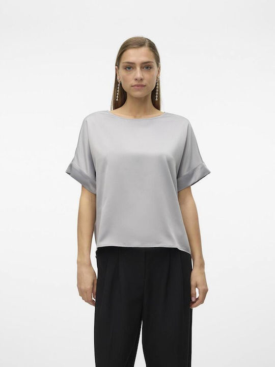 Vero Moda Damen Sommer Bluse Kurzärmelig Griffin