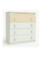Baby Dresser with 4 Drawers White Cream 80x50x88cm