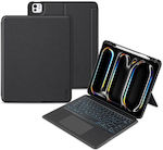 Tech-Protect Flip Cover Silicone / Plastic with Keyboard Black IPAD PRO 13.0 (7GEN)