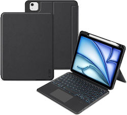 Tech-Protect Flip Cover Silicone / Plastic with Keyboard Black IPAD AIR 10.9 (4GEN / 5GEN) / 11.00 (6GEN)