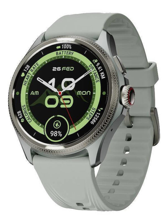 Mobvoi TicWatch Pro 5 Enduro Stainless Steel Αδιάβροχο με Παλμογράφο (Γκρι)