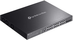 TP-LINK Omada SG3428XMPP Managed L2 PoE++ Switch with 24 Gigabit (1Gbps) Ethernet Ports and 4 SFP Ports